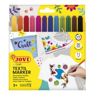 Marcadores textiles Estuche 12 unidades