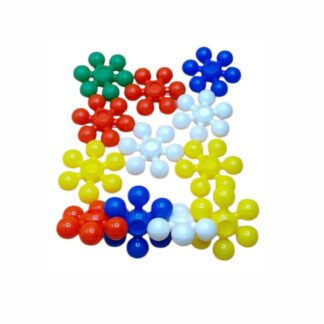 Material Didáctico Flores Pequeñas Ensartables 45 Piezas