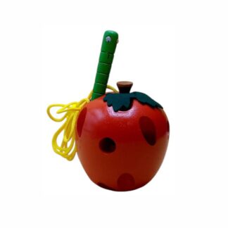 Juego Didáctico Manzana Ensartable