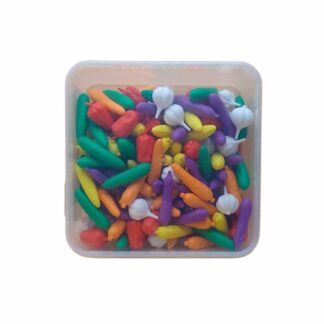 Set Didáctico de Vegetales para Contar 144 Piezas