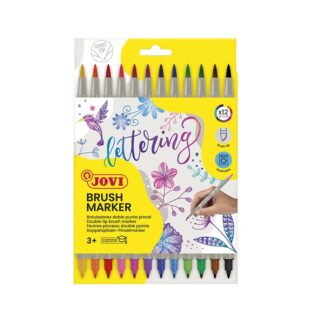 Estuche 12 Marcadores Lettering Doble Punta