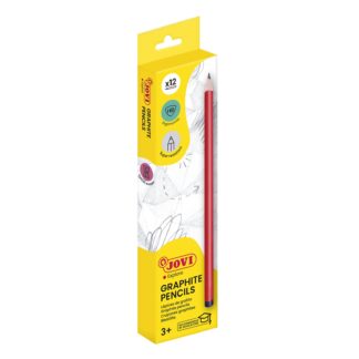 Estuche 12 lápices triangulares delgados de grafito HB