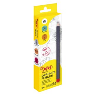 Estuche 12 lápices grafito B triangulares jumbo